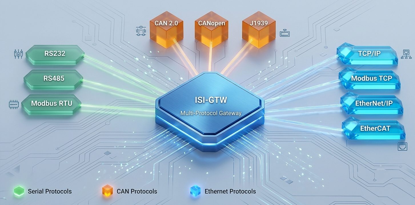 ISI-GTW multi-protocol gateway module