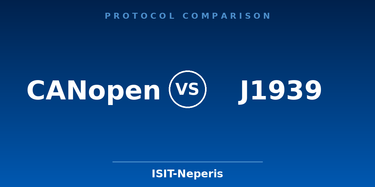 CANopen vs J1939